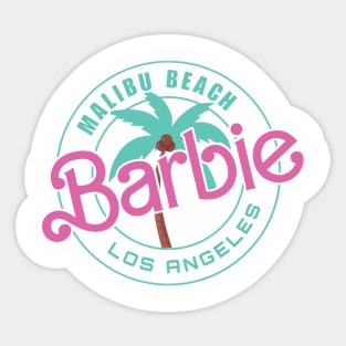 Malibu Beach Barbie Vintage Sticker